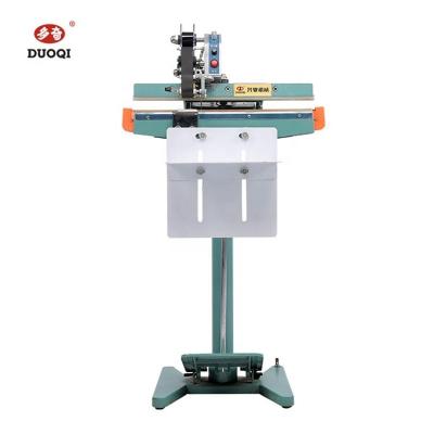 China DUOQI PFS-450*1 Foot Pedal Sealing Machine for Medical Gown in Manufacturing Plant for sale