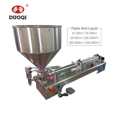 Chine Meilleure machine à double remplissage de pâte et de liquide de type horizontal pour les emballages de restaurants à vendre