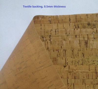 China ECO-Friendly Nature cork fabric material/leather for notebook cover,l,waterproof and dust resi for sale