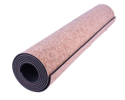 China Hot Wholesale Eco-Friendly Absorbent Fashion Anti Slip Natural Cork Rubber Yoga Mat for sale