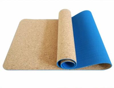 Chine Tapis écologique adapté aux besoins du client de yoga de liège de bande de logo fait sur commande chaud populaire de vente de couleur pour la vente en gros à vendre