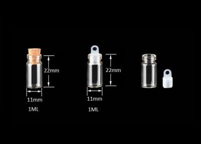 China 11mm kleine Miniglasflaschen-Gläser mit Korken-Stoppern für Kunst-Handwerk und Dekorationen zu verkaufen