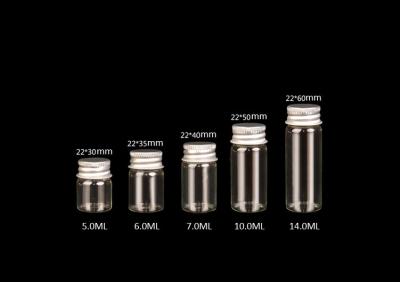 China 22mm 2017 Hot Sale Glass Jars Bottles with Aluminiu lid, Glass Bottles for Storage, Good Quality and Competitive Price for sale