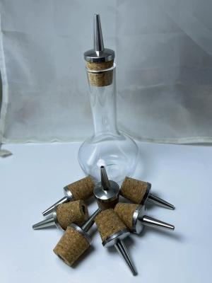 China Fabrik-Großhandelsedelstahl Dasher-Spitze mit Cork-/TPEstopper für 20mm keramische/Glasflasche zu verkaufen