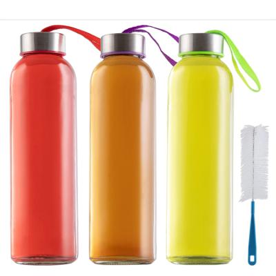 China Simple Design Modern Workmanship Reusable Drinking Water Bottle With Handle Rope Sports Water Bottle for sale