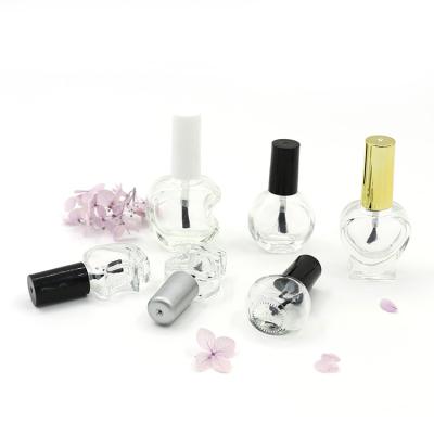 China Luxury cute empty single transparent glass bottle of daily life custom nail polish for sale for sale