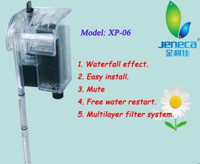 China Jeneca Aleas Viable Water Aquarium XP-06 External Power Aquarium Circulation Pump Electric Waterfall Effect Filter for sale