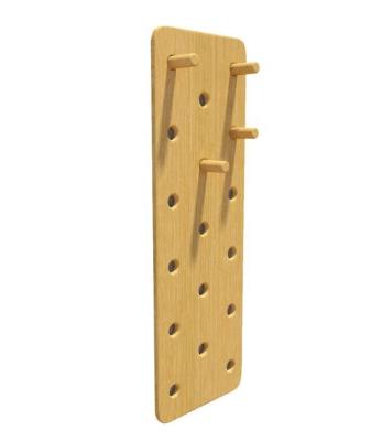 China Custom Home Use Fitness Equipment Rock Climbing Wall Trainiing Peg Board Wooden Board for sale