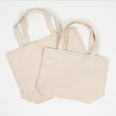 China Custom Printed Eco Rope Handle Recycled Plain Organic Canvas Blank Tote Bag With Logo Cotton Shopping Bag for sale