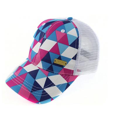 China Wholesale Custom High Quality Printed Sublimation JOINT Gorras Hat 5 Panel Logo Mesh Trucker Hat for sale