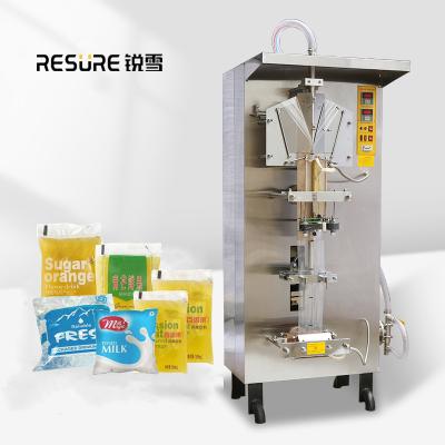 China Resure RS1000 semi automatic food pouch juce milk packaging machine satchet water filling filling and sealing machine for sale