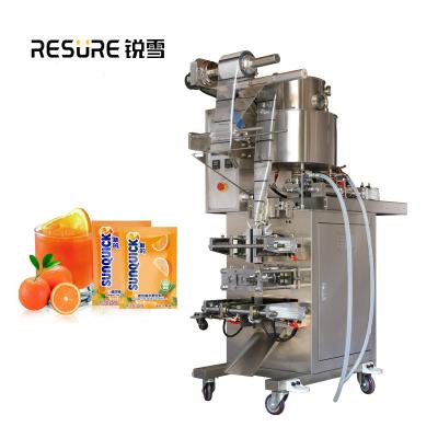 China Food RESURE HXL-S200 Juice Pouch Yogurt Packing Honey Filling Machine Jam Filling Machine for sale