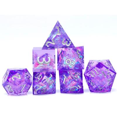 China Best price polyhedral dnd dice from resin board game maker office dice maker for sale