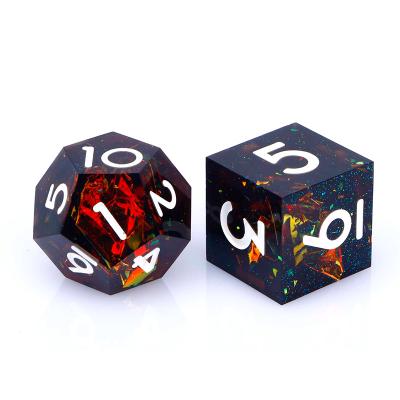 China Game factory board game orienteer resin direct dies set wholesale polyhedron dnd dies for sale