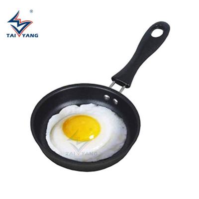 China Chinese Style One Mini Egg Pan, 4.7 Inch (About 11.9cm) 12cm Mini Egg Pan With Handle Heat Resistant Nonstick Pan, Portable Camping Co for sale