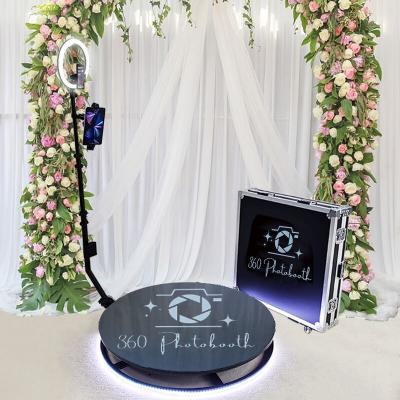 China Full solid metal/LED stable & Tempered Glass Zhengzhou 360 Photo Booth 360 PH Fast Delivery and Soft 360 PH Booth Rotator Smoke Machine with Soft Flight Case 360 ​​Video and Photo Booth for sale