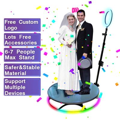 China Bag 360 Ring Light Photo Booth Wrapping Tower Table 360 ​​Automatic Photo Booth Machine Full Stable Stable Metal / Tempered Glass 360 Glass 360 Photo Booth Tower Table for sale