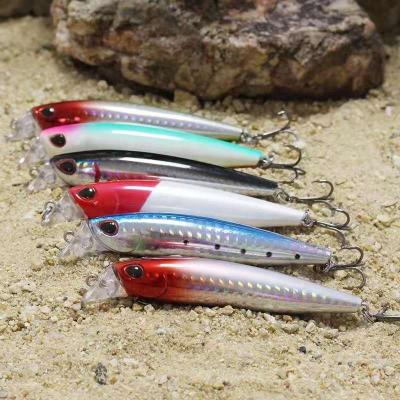 China Fishing 10g Plastic 90mm ABS Hard Artificial Short Lip Minnow Bait Saltwater PESCA Floating Wobbler HCM16 for sale