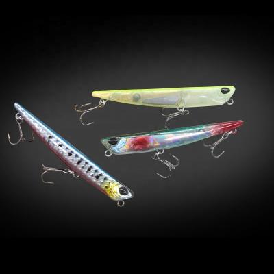 China ABS 75mm 7.5g Japan plastic pencil sinking fishing lure artificial hard bait seuelos PESCA sea bass 75S HZPE02 for sale