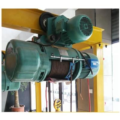 China Building Material Stores CD MD Moving Trolley 3 Ton Electric Wire Rope for sale