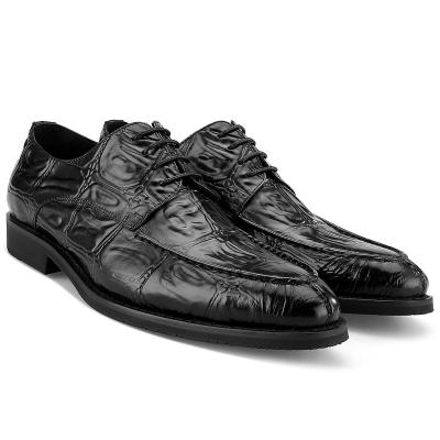 China 2020 Hot Sale New Design Italian Handmade Crocodile Leather Business Shoes Waterproof Embossing Leather Men Men Elegant Shoe for sale