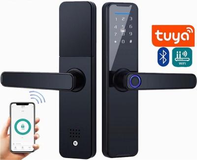 China Tuya Direct Wireless Digital App Security Anti-peep Anti Theft Code Factory Supply Tuya RFID Locks For Front Entrance for sale