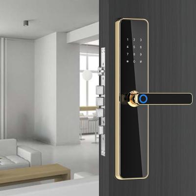 China Recognition Electronic Security Anti-peep TT Code Door Lock Fingerprint Camera Front Wifi Electric Smart Locks for sale