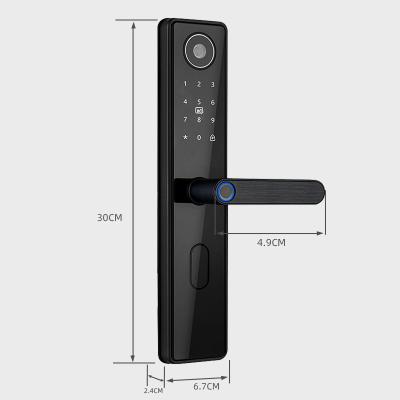 China Biometric Fingerprint Doorbell Wifi Lock TUYA Home Security Door Access Remote Control Smart Anti-theft Lock With Camera for sale