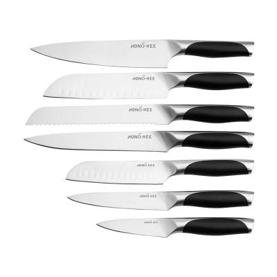 China Amazon Success 2022 Best Sustainable Stainless Steel Kitchen Knife Set Kitchen Carving Knife Set for sale