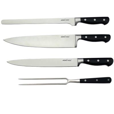 China Sustainable Smart Cutlery 5Cr15 Stainless Steel Knife Set With ABS Handle Including Meat Fork for sale