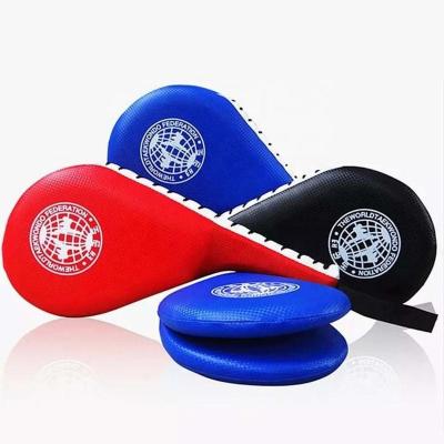 China Eco-friendly Colorful PU Material Muay Thai Training Equipment Kick Pads Thai Boxing Pads for sale