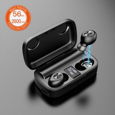 China Cheap Waterproof OEM Mini TWS Earbuds BT 5.0 Earbuds FT10 Waterproof Portable Earphone With Mic Power Bank Function With Carrying Case for sale