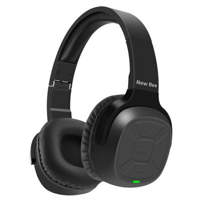 China Huge Super Comfort NB-6 70Hours ANC Active Earmuffs Noise Canceling Radio Over Ear Earphone With Microphone for sale