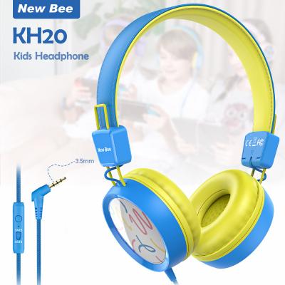 China New Bee 20-200KHz Over Ear KH20 Wired Learn Computer Headphones For Kids Children Headsets PC Gaming Earphone for sale