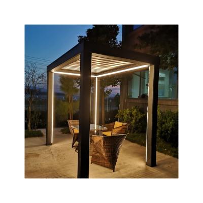 China Aluminum Outdoor High Wind Resistance Pergola Awning Canopies Pergola High Wind Resistance With Pergola Awning for sale