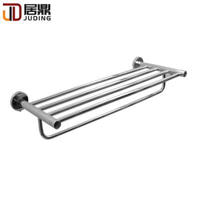 China Modern Design Durable Wholesale Wall Mounted Towel Hanger Stainless Steel Bathroom Hotel Brass Towel Racks for sale