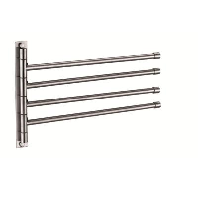 China BRIEF Best Selling Bathroom Accessories Sets 304 Stainless Steel Wall Mounted Bath Room Rack Rail Bar 4AM Towel Rack for sale