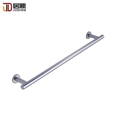 China Durable Wholesale Hotel Bathroom Chrome Finished SUS 304 Single Brass Rail And Towel Bar for sale