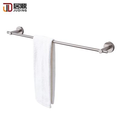 China Zinc Alloy Sand Wall Mounted Durable Modern Bathroom Accessory Nickel Plating The Single Towel Rack for sale