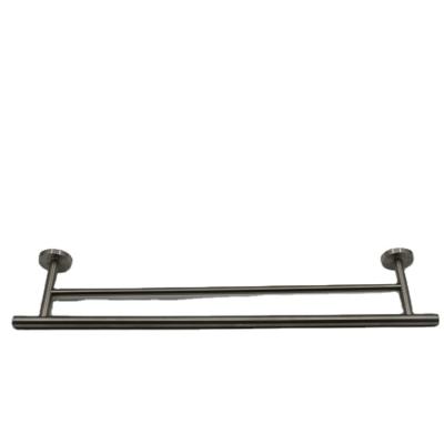 China High Quality Modern Double Fashion Stainless Steel Towel Rack Bathroom Towel Rail for sale