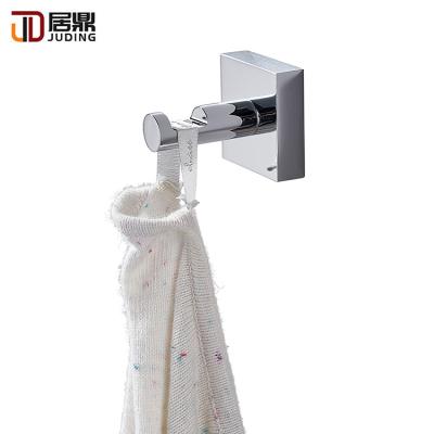 China Durable Durable Zinc Alloy Metal Chrome Metal Bathroom Accessories Wall Hanging Rack Bag Modern Bath Towel Clothes Hook for sale