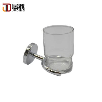 China New Products Durable Bathroom Accessories Wall Mounted Chrome Brass Tumbler Cup Holder for sale