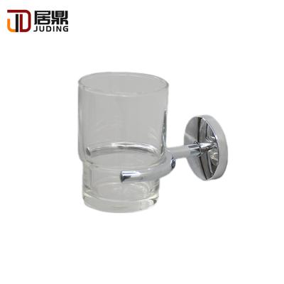 China Durable Chrome Bathroom Accessories Wall Mounted Brass Tumbler Cup Holder for sale