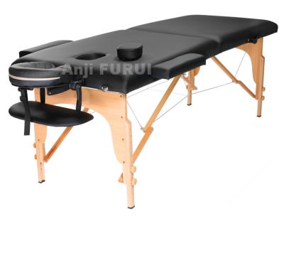 China Professional Folding Massage Table Massage Bed with Carry Case, Portable Wooden SPA Massage Bed, Acupuncture Bed for sale