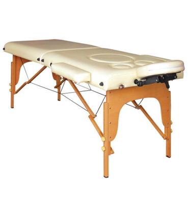 China Portable Wooden Massage Table Pregnant Women Massage Table With Soft Foam And SOLID Wood for sale