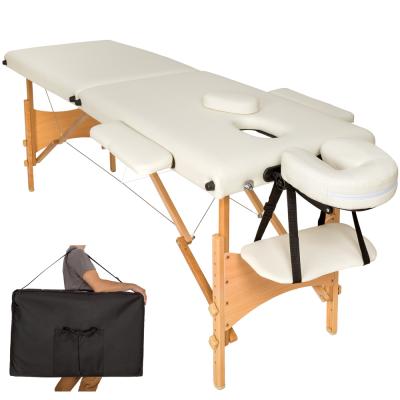 China Lightweight Portable Massage Table 2 Section Massage Table With FREE Carry Bag for sale