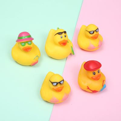 China Bath Toy Good Selling Funny Squeak Small Duck Bath Toy For Children for sale