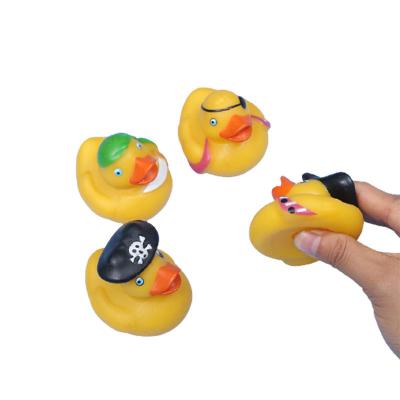 China Cool Floating Baby Duck Bath Toy from Toy Factory Custom Rubber Bath Pirate for sale