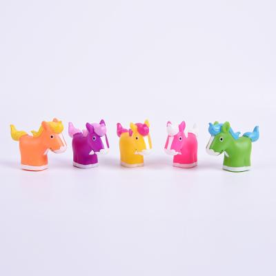 China Bath Toy 2021 Animal Shape Horse Rubber Bath Toy For Children Multicolor for sale