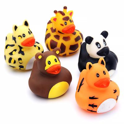 China Bath Toy Custom Novelty Baby Rubber Bath Toys Customized Duck Kawaii Animals Plastic Toys Yellow Rubber Duck Wholesale for sale